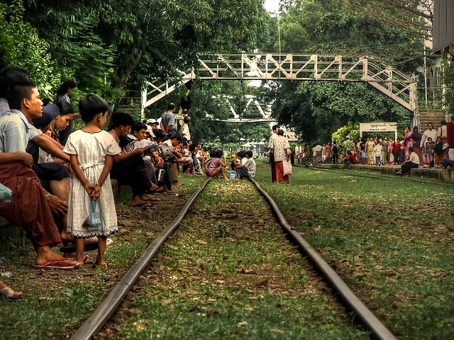 Circuit Birmanie Rangoon train circulaire
