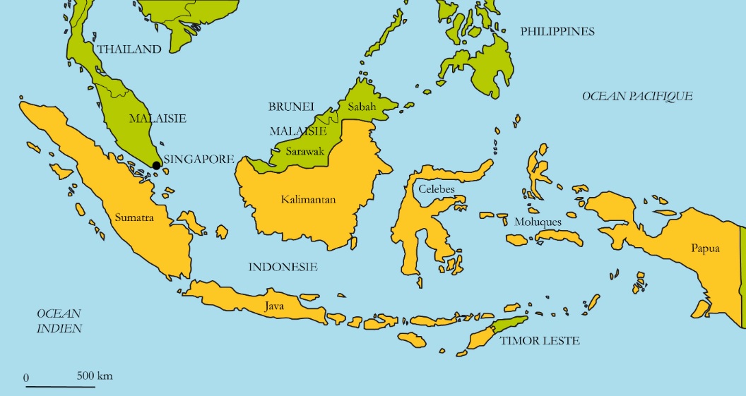 Carte voyage Indonésie